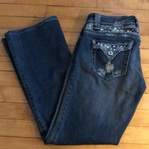 Miss Me Boot Cut jeans size 28 with Camo
